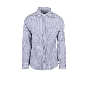BOTTEGA VENETA Fitted Shirt Crinkled Effect - White/Blue